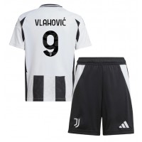 Juventus Dusan Vlahovic #9 Hemmadräkt Barn 2024-25 Kortärmad (+ Korta byxor)